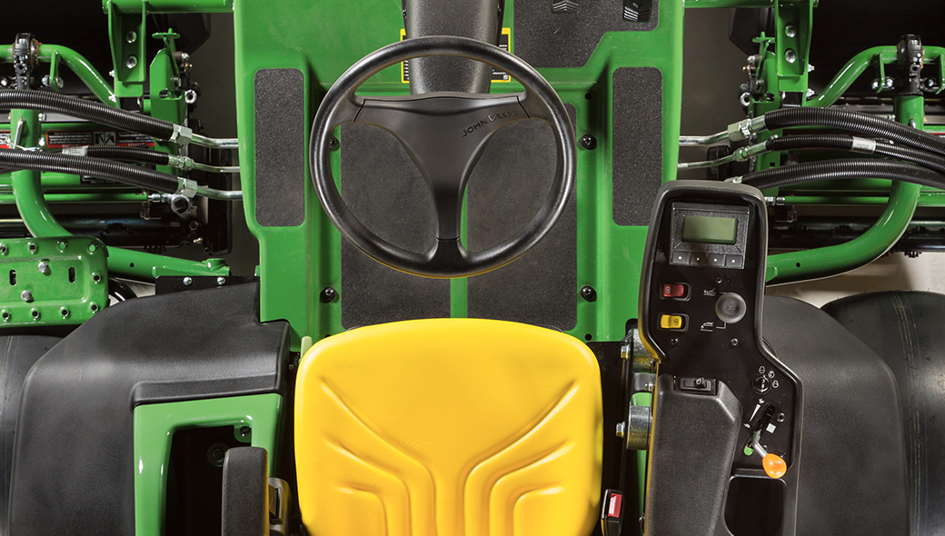 6080A E-Cut™ Hybrid's comfortable drivers seat