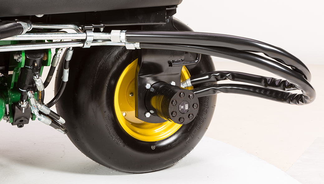 eHydro™ with standard GRIP All Wheel Drive (AWD) on the 6080A E-Cut™ Hybrid 
