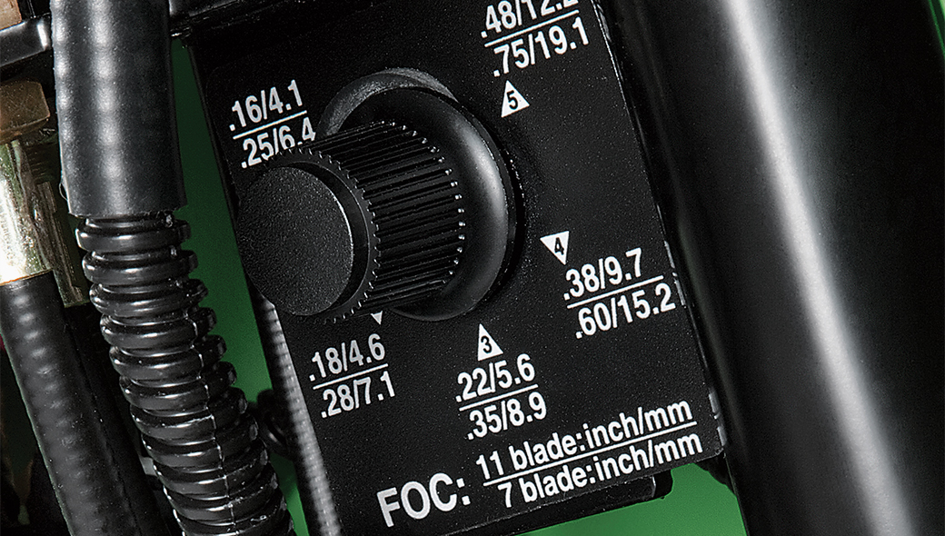 260SL PrecisionCut™ consistent frequency of clip