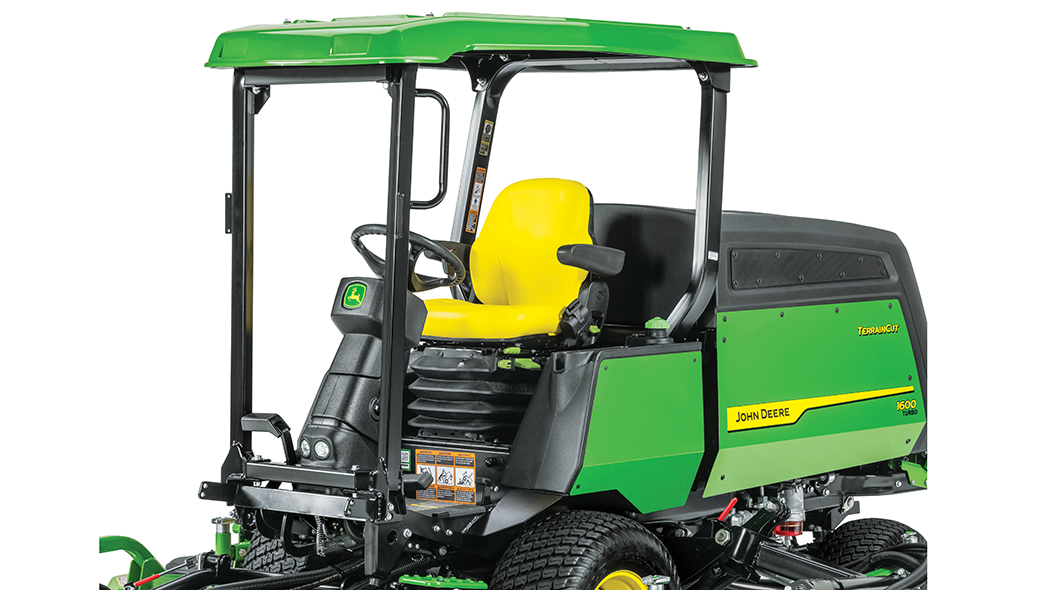 Canopy covered John Deere Mower